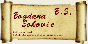 Bogdana Soković vizit kartica